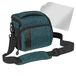 PEDEA SLR-cameratas schoudertas met displaybescherming voor Olympus E-M10, E-M5 Mark II, Pen E-PL8 E-PL9 / Canon EOS M50 / Nikon D5600, D7500 / Panasonic Lumix DMC G9 G70 G81 GX8 GX80, (L) Petrol