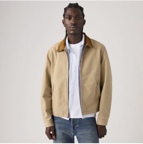 Levi's Bruin Castro-jack met doorlopende ritssluiting