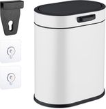 Relaxdays Hangende prullenbak - 5 L - Wit