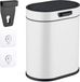 Relaxdays Hangende prullenbak - 5 L - Wit