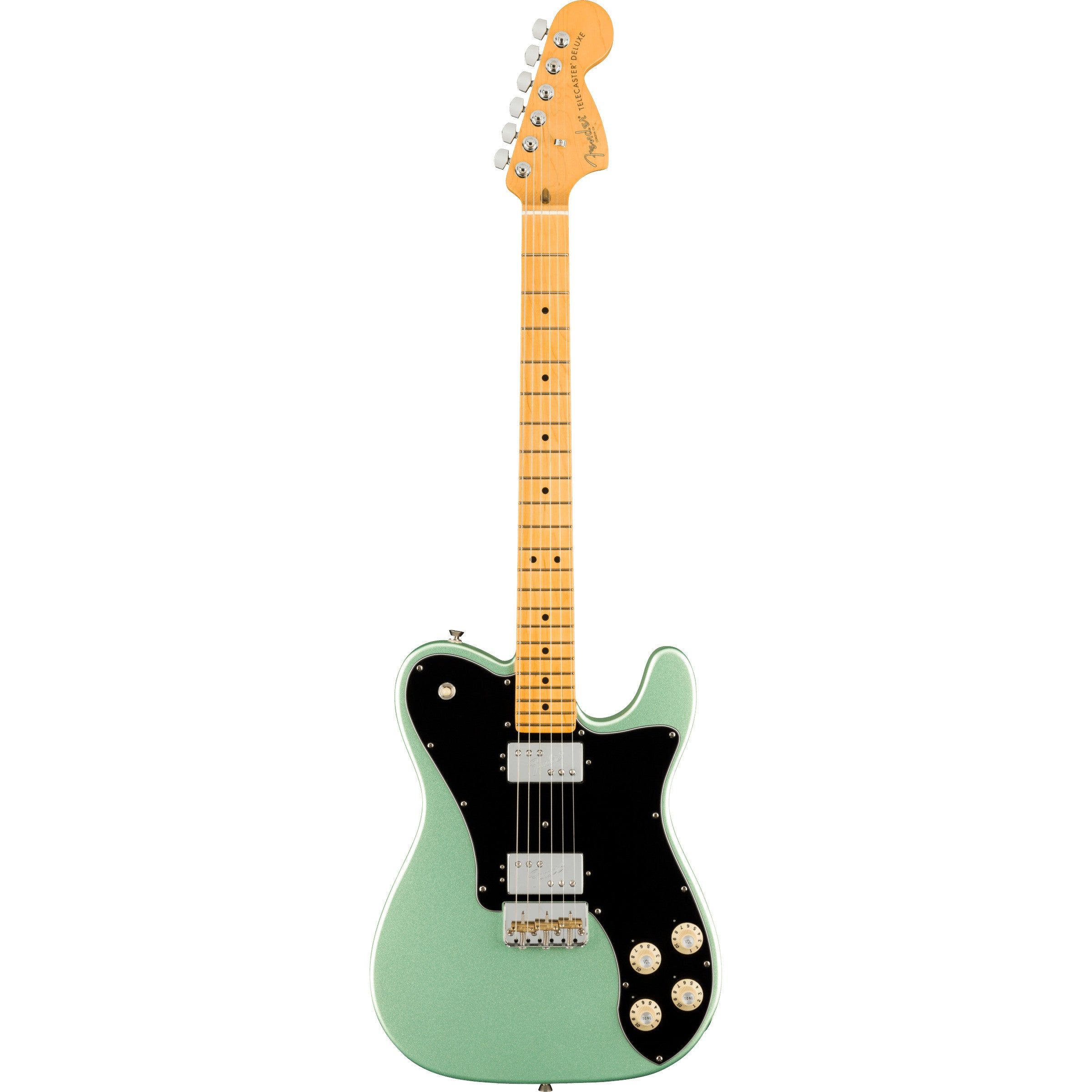 Fender American Professional II Telecaster Deluxe MN Mystic Surf Green Electric Guitar with Case