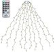 Salcar Kerstboomverlichting met ring, 250 leds, 1,5 m x 10 lichtketting met afstandsbediening, 8 modi, waterdicht, kerstboomdecoratie voor buiten, binnen, warmwit