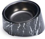 Designed by Lotte Melamine Eetbak Vita - Voerbak kat - Eetbak of Drinkbak - Zwart 160 ml