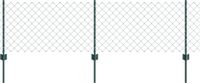 vidaXL Gaashekwerk met paal 10 x 0,6 m PVC-Coated Staal Groen Mesh