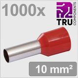 TRU COMPONENTS TC-13377220 Cosses à sertir 10 mm² Partiellement isolé Rouge 1000 pièce(s)