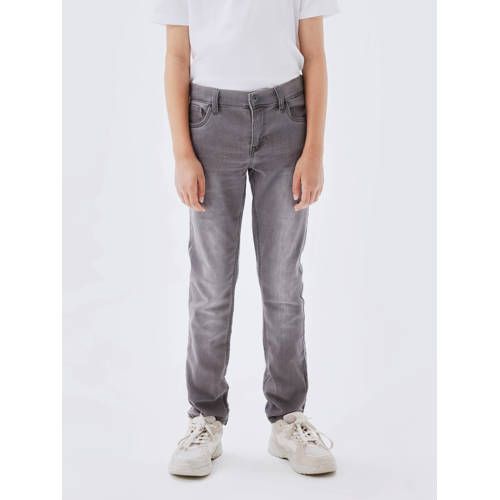 NAME IT KIDS slim fit jeans NKMTHEO medium grey denim