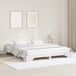 vidaXL Bedframe - Wit - 200 x 200 cm - Massief grenenhout