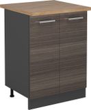 Vicco R-Line Meuble bas de cuisine – 60 cm, WB Chêne précieux gris