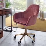 AMSTYLE Bureaustoel Basismechanisme Vaste armleuning Hoogteverstelbaar Roze Max. 120 kg SPM1.431 1050 x 540 x 540 mm