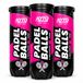 Kyto Sports Padelballen 9 stuks (3 kokers), padel tennisballen, FIP-norm, roze
