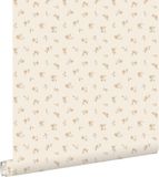 ESTAHome behang vintage bloemetjes zand beige - 53 cm x 10.05 m
