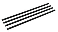 FMprofessional Kunststof rietjes Ø 6 x 230 mm, herbruikbare rietjes van kunststof, herbruikbare rietjes, duurzame rietjes, praktische rietjes (kleur: zwart), hoeveelheid: 50 stuks