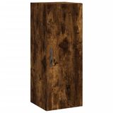 VidaXL Wandkast, bewerkt hout, gerookt eikenkleurig, 34,5x34x90 cm