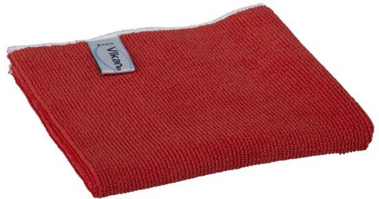 Vikan Microvezeldoek BASIC 32 80% polyester 20% polyamide 320 x 320 mm rood