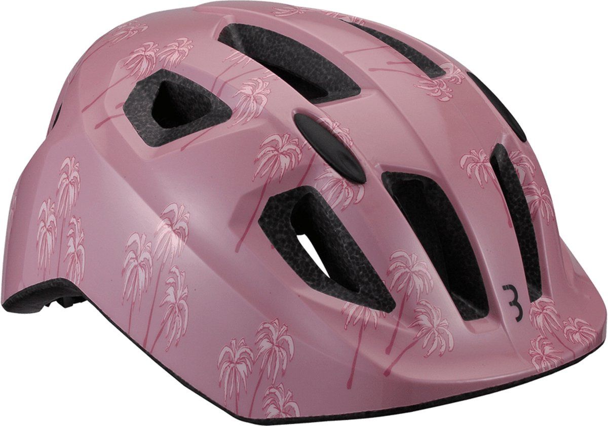BBB Cycling Hero Kinderhelm Fiets - Pink Palmtrees - Maat M