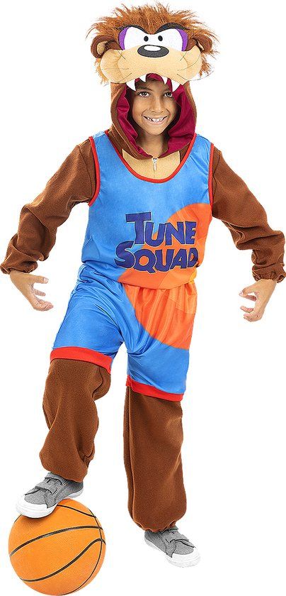 FUNIDELIA Taz Space Jam Kostuum - Looney Tunes - Kinderen - 122-134 cm
