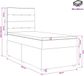 vidaXL Boxspringbed met matras, donkergrijs, 80 x 200 cm, gestoffeerd