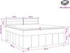 vidaXL Boxspringbed met matras met hoofdeinde Zwart 160 x 200 cm Stof