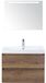 BES LED Maxx XL Badmeubelset 80 cm - Tabacco - Wastafel Just 1 Kraangat met LED Spiegel