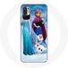 Maniacase Hoesje voor Xiaomi Redmi Note 10 5G Sneeuwkoningin Elsa Anna Olaf
