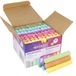 Westcott Krijt 100 stuks gekleurd | Voordeelverpakking Schoolbordkrijt met 1,2 cm ↓ in felle kleuren | Stofarm en gemakkelijk af te vegen | 8,5 cm lange krijtstiften | E-744987 00