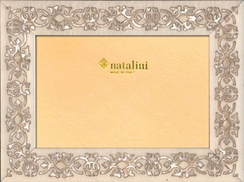 Natalini MARRAKECH BIANCA 13X18 fotolijst met ondersteuning voor tafel, Tulipwood, wit, 13 x 18 x 1,5