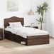 Maison Exclusive - Cadre de lit aspect chêne marron 90 x 190 cm bois de pin massif
