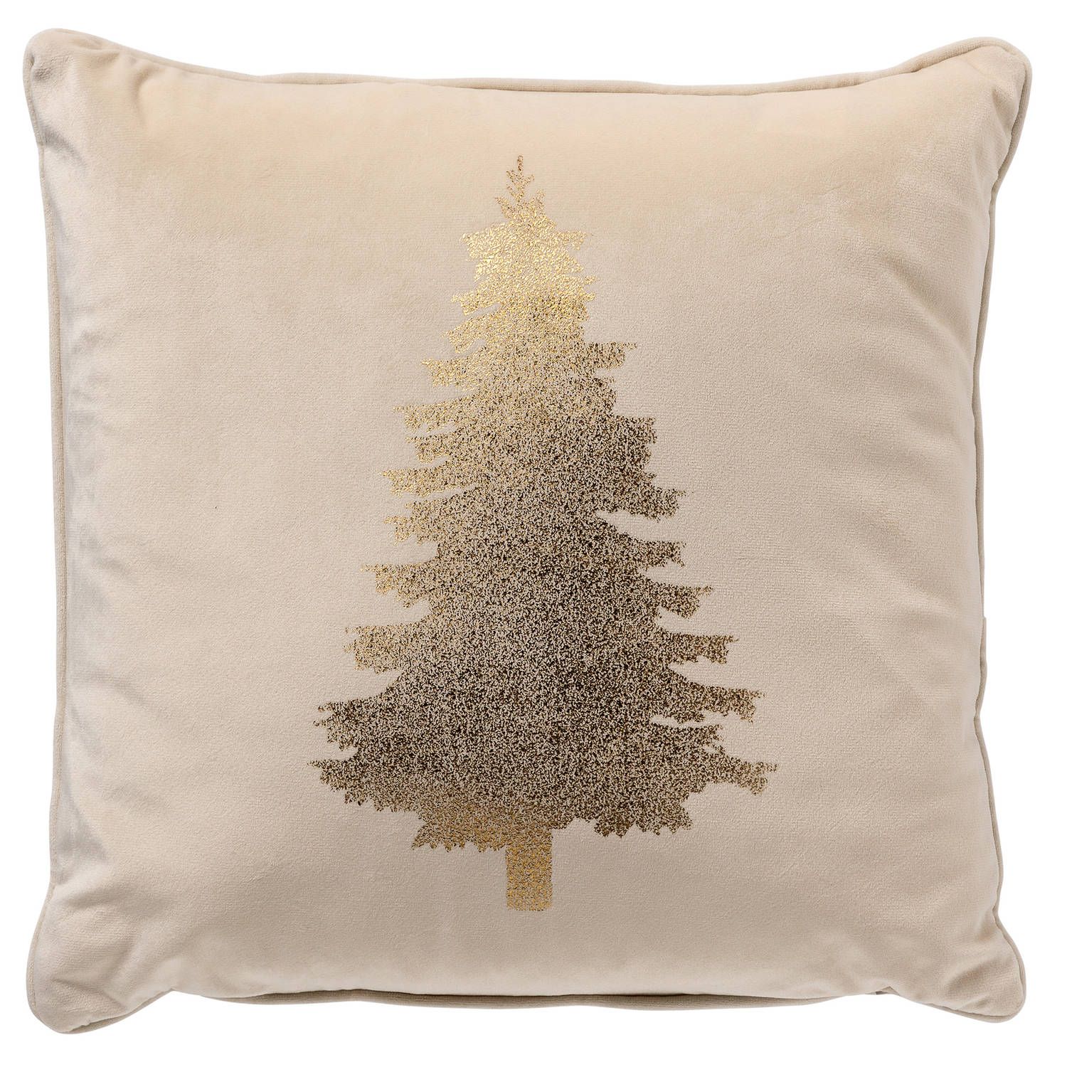 - tree - sierkussen 45x45 wit - kerst decoratie - velvet