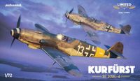 Eduard Modelbouwpakket Vliegtuigen - 2155 Kurfürst - Messerschmitt Bf 109-4 - Dual Combo Limited Edition - 2 Opties - Duits Vliegtuig Plastic - 1:72 - Modelbouw