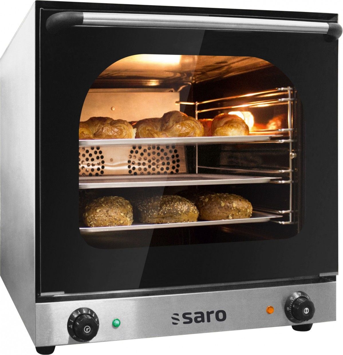 Saro Terni - Elektrische Oven - Zwart/RVS