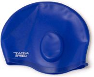 Aqua Speed Siliconen Badmuts Comfort - Blauw