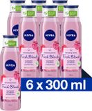 NIVEA Fresh Blends Raspberry Douchegel - 6 x 300 ml