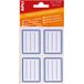 APLI 10195 - Schoollabels gestreept blauw frame 20 u.