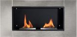 Homcom Cheminée à éthanol - Métal - 110x14.5x54cm - Gris