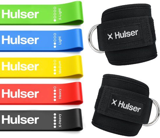 Hulser Sportieve bundel - Ankle straps en mini resistance band set