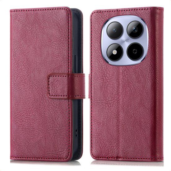 imoshion Luxe Bookcase - Geschikt voor Xiaomi Redmi Note 15 Pro Plus (5G) - Bordeaux