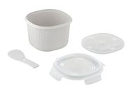 Care + Protect CMRCC8001 Voorraaddoos Rond Container 2,7 l Transparant, Wit