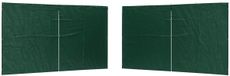 vidaXL Party Tent Zijwand 2 st 400 x 195 cm Groen PE en staal