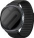 Strap-it Wave nylon bandje met klittenbandsluiting geschikt voor Samsung Galaxy Watch 9 (40/44mm) / Watch 8 (40/44mm) / 8 Classic (46mm) - zwart