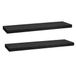 5five Étagère murale Bassline - 2x - noir - 80 cm - bois/MDF