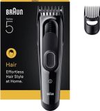 Braun Haartrimmer HC5510, draadloos, 50 minuten gebruiksduur, 9 lengte-instellingen, zwart
