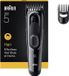 Braun Haartrimmer HC5510, draadloos, 50 minuten gebruiksduur, 9 lengte-instellingen, zwart