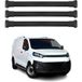 Omac Barres de toit en aluminium pour Citroën Jumpy 2016-2026 – Tüv / Din 75302:2019 – Charge max 75 kg – 2 barres noir