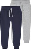 Vertbaudet Set van 2 basic joggingbroeken voor jongens marineblauw