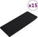 vidaXL Zelfklevende Trapmatten 15 stuks Antraciet 65x24,5x3,5 cm