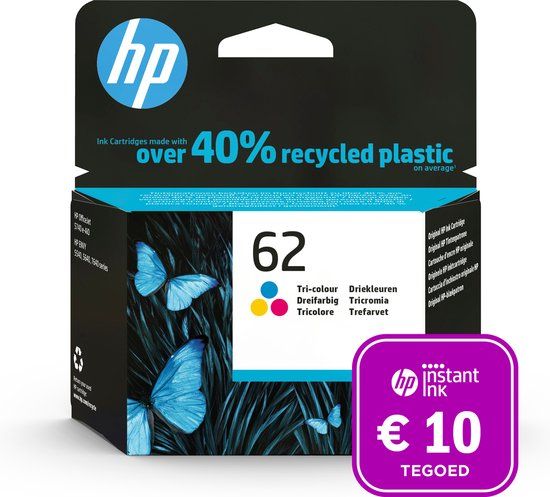 HP 62 - Inktcartridge - Origineel - Kleur