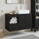 Maison Exclusive - Ensemble de meubles de salle de bain, 2 pièces, noir, 79,5 x 41 x 79,5 cm