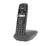 Gigaset A695 - téléphone DECT sans fil - grand écran à fort contraste - excellente qualité audio - profils sonores réglables - fonction mains libres - protection contre les appels indésirables, gris