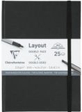 Clairefontaine Layout Boek Dubbelzijdig A5 25 vel 220 gr Zwart
