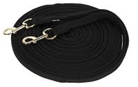 Covalliero KERBL dubbele zachte werkriem voor paarden, zwart, 17 m, 1 stuk